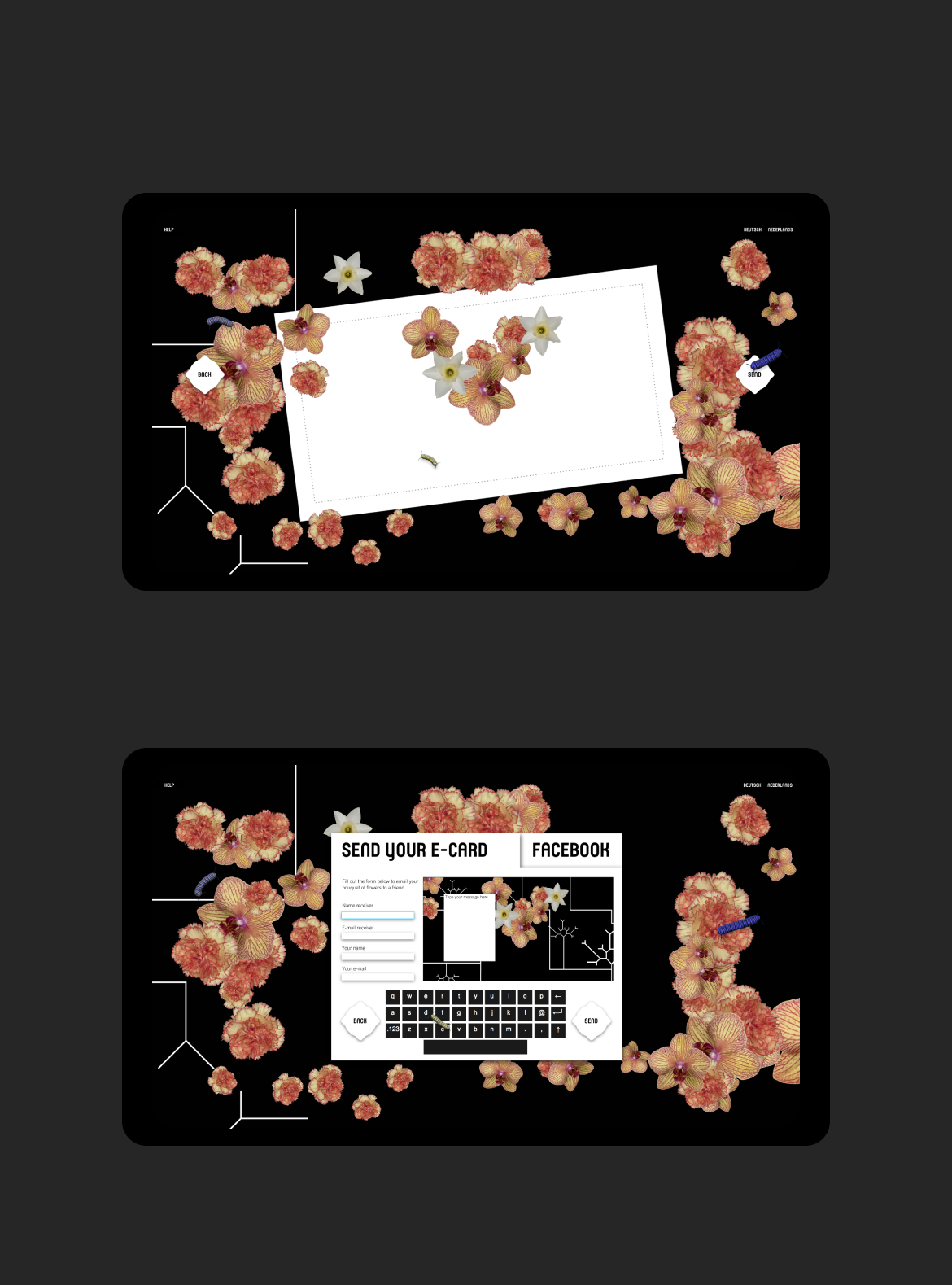 Bloemengame-screens
